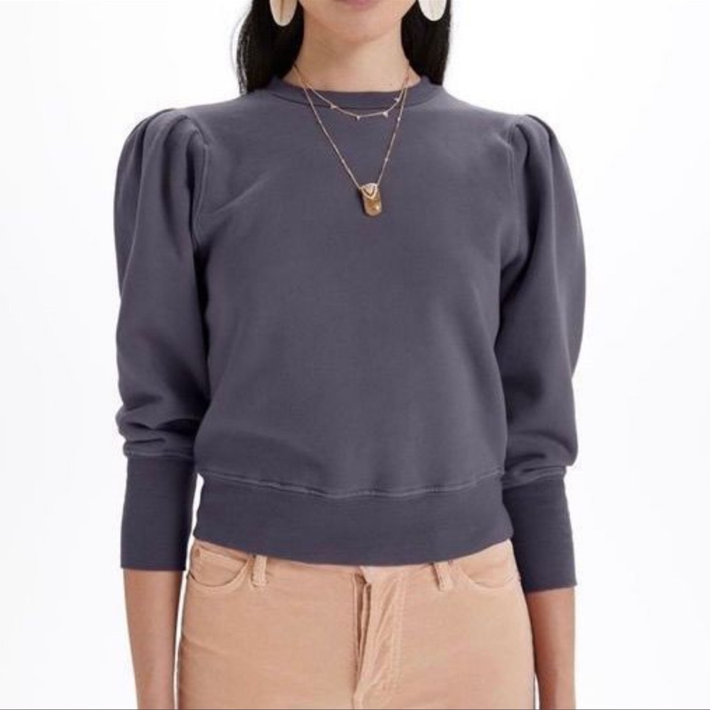 Mother The Curve Ball Sweatshirt Faded Black Wash